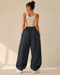 Button Joggers Dark Grey