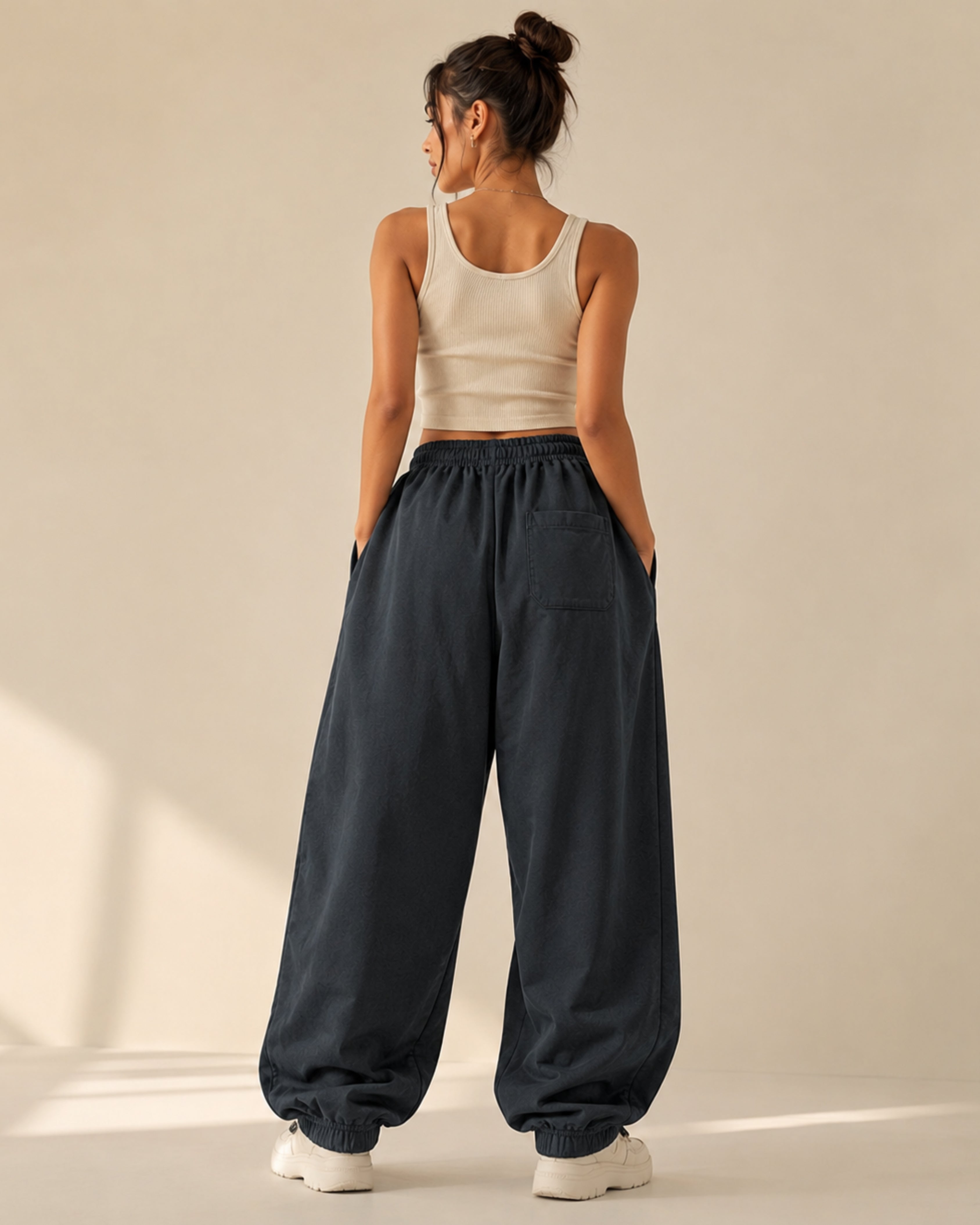 Button Joggers Dark Grey